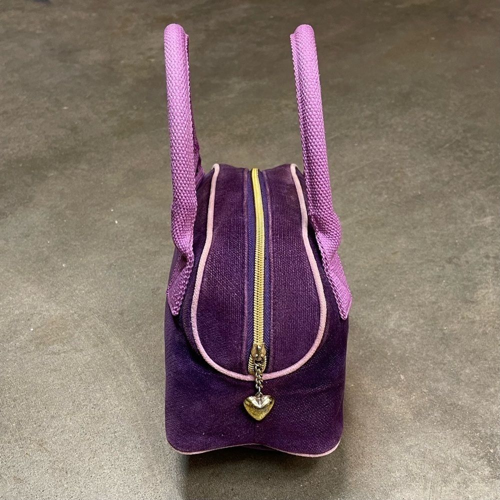 Vintage 90s Victoria's Secret Y2K Velour Purse Handbag - Picture 3 of 11